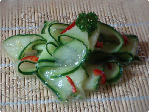 Ingwer-Chili-Gurken-Salat
