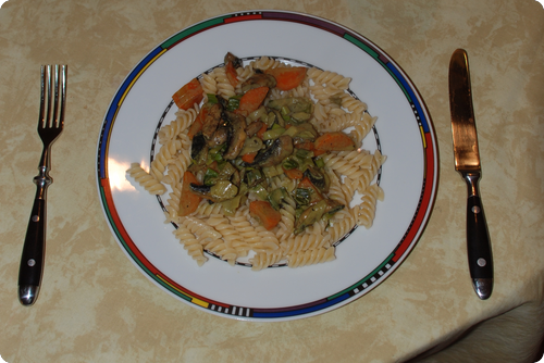 Champignon-Zwiebel-Karotten-Curry